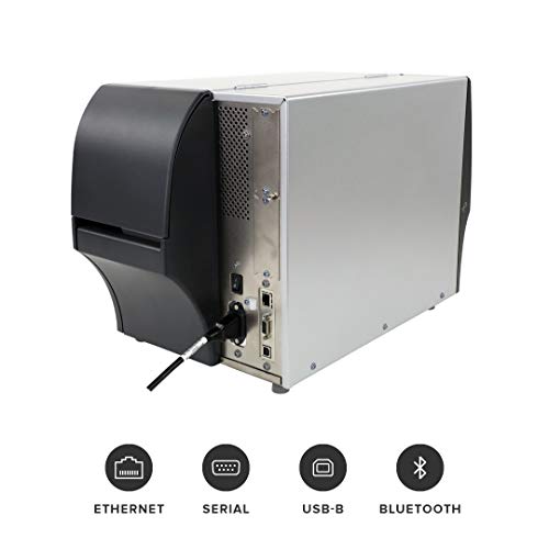 Zebra ZT411 Thermal Transfer Industrial Printer 203 dpi Print Width 4 in Serial USB Ethernet Bluetooth Peeler ZT41142-T110000Z