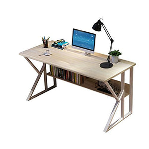 ADHW Computer Desk Workstation Home Office Student Dorm Laptop Study Table w/Shelf