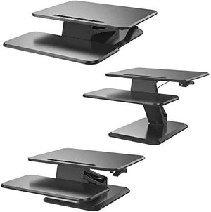 RMENST Height Adjustable Standing Desk Converter - Sit-Stand Computer Workstation for Home & Office