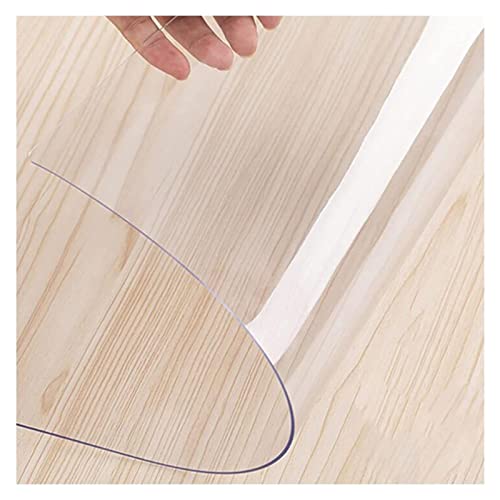 YUYI Clear PVC Desk Chair Mat - Non-Slip Office Carpet Floor Protector - 1.5mm, Various Sizes
