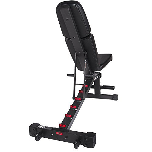 XMark 9010 Adjustable Weight Bench, 1500 lb Weight Capacity, Flat Incline Decline Weight Bench, Utility Bench, Dumbbell Bench Adjustable, Multi-Purpose, Adjustable Bench For Weight Lifting