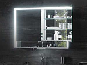 Keuco Royal Lumos L 40" Recessed Mirror Cabinet - Full Length Doors - 14314172351