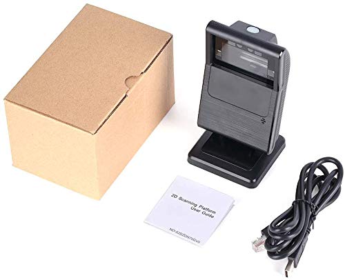 Case of 10 Packs, MUNBYN 1D 2D Omnidirectional Barcode Scanner, 1200Scans/Sec USB Wired QR Code/Data Matrix/PDF417 Scanner Handsfree, Compatible with Windows, Mac, Linux,