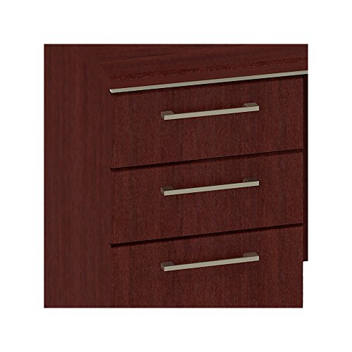 Bush Business Furniture Enterprise Collection 72W Double Pedestal Desk in Harvest Cherry