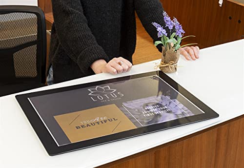 Set of Twenty, Counter Mats, Non-Skid Rubber Bottom, Countertop Sign Holders for 11 x 17 Inch Images, Slide-in Design