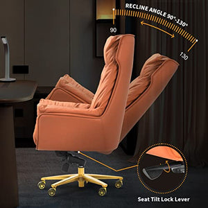 Kinnls Austin Executive Management Office Chair, Leather Ergonomic Swivel Rolling Desk Chair