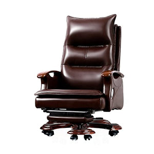 HUIQC Managerial Executive Chair with Footrest - Brown