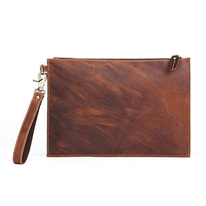 HNTHY Large-Capacity Clutch Bag Retro Hand Bag Business Envelope Bag Document Bag Men's Bag (Color : A, Size : 21 * 30 * 1cm)