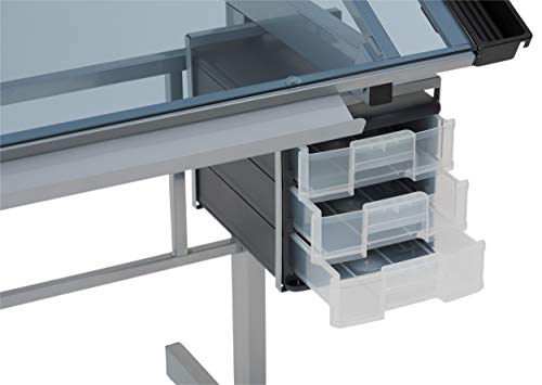 SD Studio Designs Vision Modern Metal Drafting Table with Angle Adjustable Top