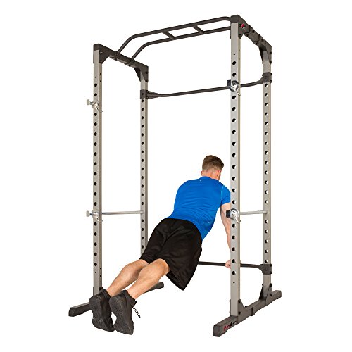 Fitness Reality 810XLT Super Max Power Cage | Optional Lat Pull-down Attachment and Adjustable Leg Hold-down | Power Cage Only