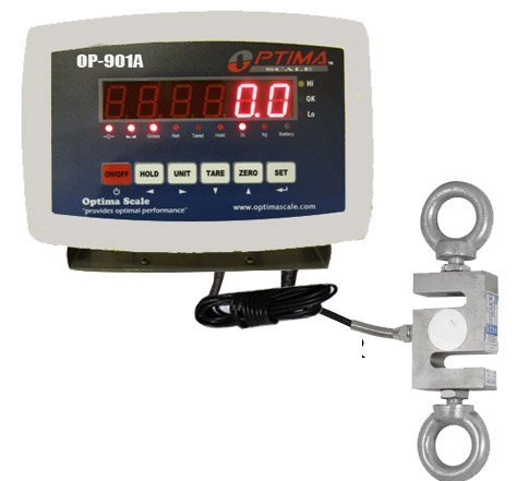 Optima, OP-926-250, S-Type Hanging Scale, 250 lb x 0.02 lb