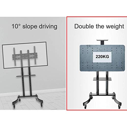 Generic TV Cart Universal TV Stand for 32-65 Inch TVs