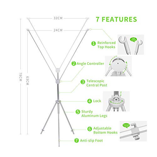 TheDisplayDeal Adjustable Aluminum Banner Stand Fits Any Banner Sizes 24" to 32“W, 63" to 78" H (20 pcs Pack)