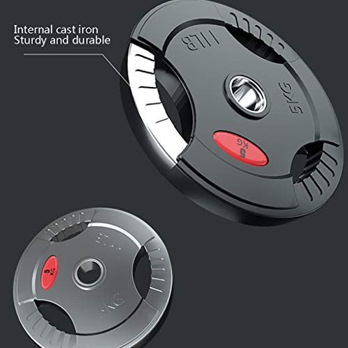 Barbell Plates 132 lbs Barbell Weight Set Barbell Plates - Adjustable Barbells Set with 1.8 Meters Connector Home Gym Fitness Lifting Exercise Workout Strength Training Equipment