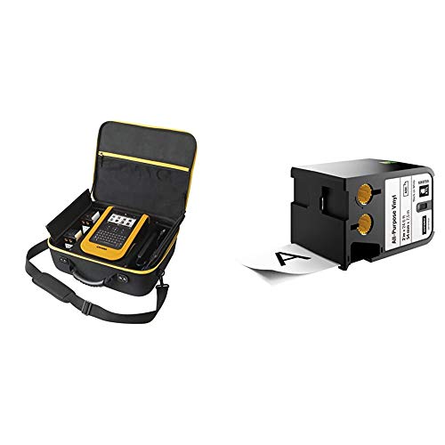 DYMO XTL 500 Label Maker Kit: 1868815 & All-Purpose Labels for DYMO XTL Label Makers, Black on White, 2", 1 Roll (1868755)