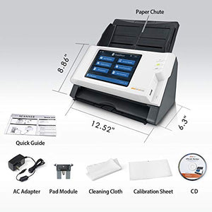 Plustek eScan SharePoint A250 - Network Scanner Dedicated for Microsoft SharePoint and Office 365 - Standalone (PC-Less), 7" Color Touchscreen - 50-Sheet Automatic Document Feeder