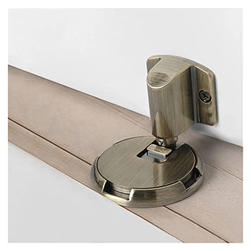 Zinc Alloy Mechanical Door Stop Nail Free Door Stopper - Gray, Size 1