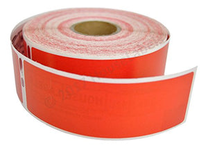 100 Rolls; 350 Labels per Roll of DYMO-Compatible 30252 RED Address Labels (1-1/8" x 3-1/2") -- BPA Free!