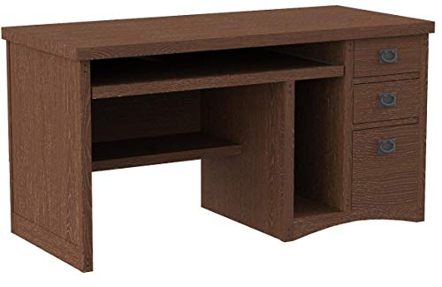 Martin Furniture Mission Pasadena Single Pedestal Computer Desk