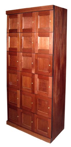 Wood Projections, Inc. Cigar Locker, 18 Compartments