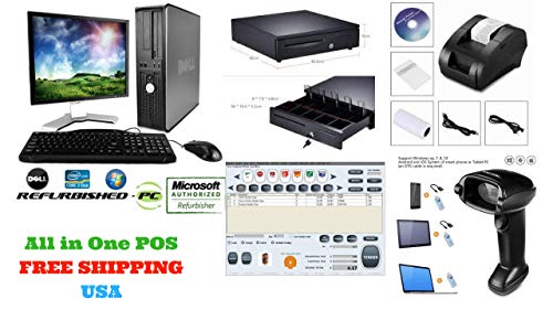 Retail Point of Sale System - Includes 19'' Screen Monitor, PC, POS Software (Full License), Thermal Receipt Printer, Wireless Barcode Scanner and Cash Drawer - by NamesBrand