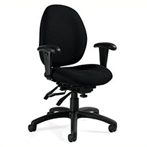 Global Office 3141-3TDBK-S110 Malaga Low Back MultiTilter Office