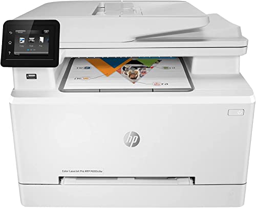 HP Color Laserjet Pro MFP M283 cdw All-in-One Printer - Wireless, White, 22 ppm, 600 x 600 dpi