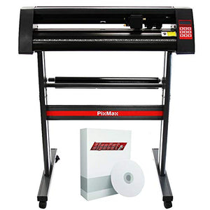 PixMax Vinyl Cutter Plotter Machine 28" with SignCut Pro Software & Stand