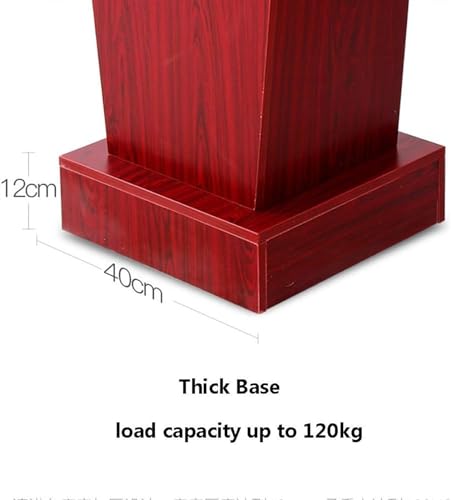 SMuCkS Lectern Podium Wood Floor-Standing with Storage Shelf (White Maple, 108x40x60cm)