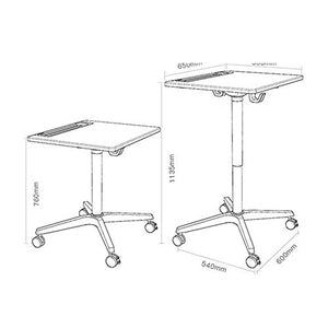 CAMBOS Lectern Podium Stand - Mobile Training Desk for Home Office