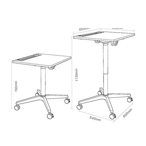 CAMBOS Lectern Podium Stand - Mobile Training Desk for Home Office