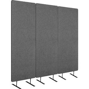 Pangda Privacy Divider 3-Pack, 72 x 66 Inch Acoustic Panel for Noise Reduction (Dark Gray)