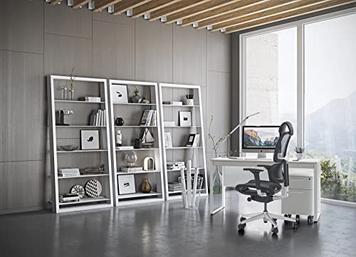BDI Furniture Linea Office 6227 Mobile File Pedestal, Satin White