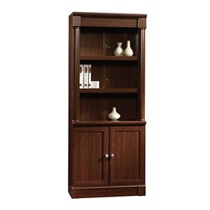 Sauder Select Cherry Finish Library Bookcase with Doors