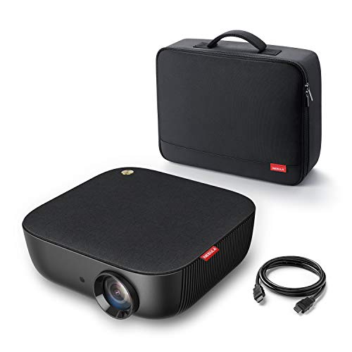 Nebula by Anker Prizm II Combo 200 ANSI Lumen Full HD 1080p LED Multimedia Projector, 40 to 120 Inch Image Movie Projector, Dual Speakers, Keystoning, Video Projector—HDMI Cable and Case Included
