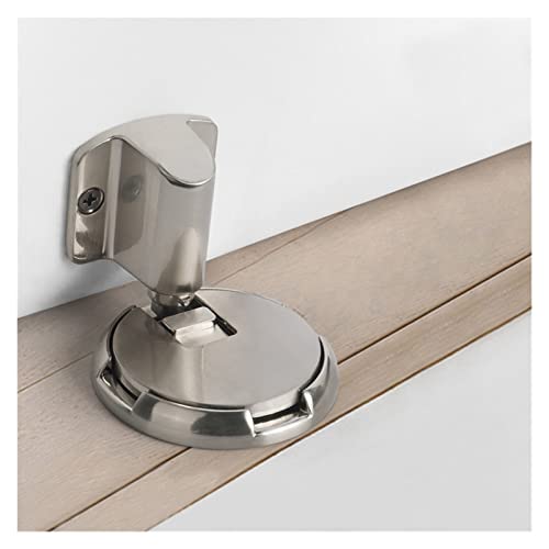 Zinc Alloy Mechanical Door Stop Nail Free Door Stopper White-Fruit peach5, Size 1