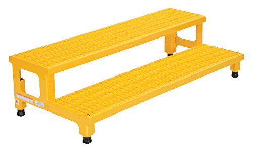 Vestil Adjustable Step Mate Stand, Steel, 48" Width, 24" Depth, 500 lbs Capacity
