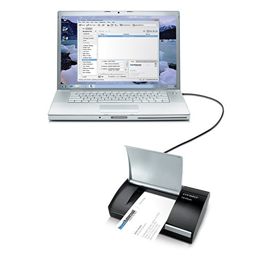 DYMO 1760685 CardScan Personal Card Scanner,Black/Silver