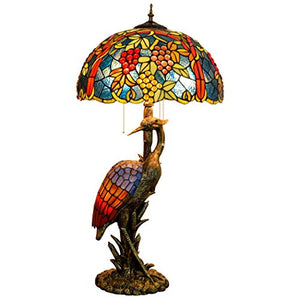 MaGiLL Vintage Style Tiffany Desk Lamp 17 Inches