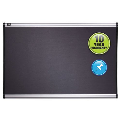 Prestige Bulletin Board, Diamond Mesh Fabric, 72 x 48, Gray/Aluminum Frame, Sold as 1 Each
