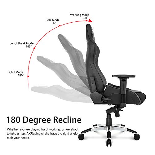 AKRacing AK BK Masters Series Pro Luxury XL Gaming Chair, Black
