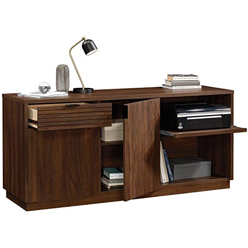 Sauder Englewood Credenza, Spiced Mahogany Finish