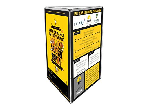 Marketing Holders Sign Holder Top Load Three Sided Table Tent 8.5"w x 11"h Frame Restaurant Menu Ad Display Stand Tabletop Value Pack of 20