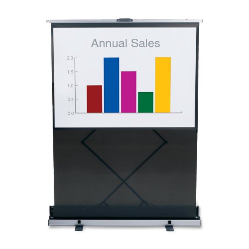 Quartet Euro Portable Cinema Screen, 80 Inch, Black Frame (980S)