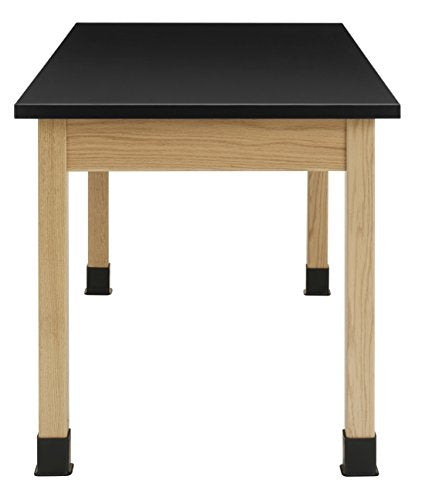 Diversified Woodcrafts UV Finish Solid Oak Wood Table with Book Compartment, 60" x 30" x 30