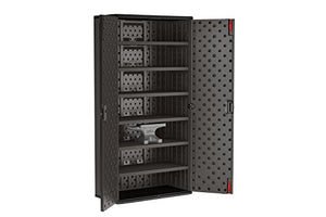 Suncast Commercial Blow Molded Mega Tall Cabinet in 6 Shelf