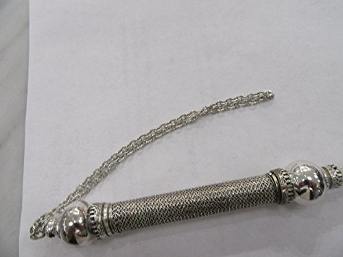 Yad Sterling Silver Filigree Torah Pointer 10" with Chain by Yad