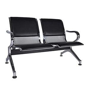 Kinsuite 5-Seat Reception Chair with Arms - PU Leather Office Guest Chairs