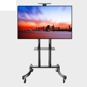 UPGENT Mobile TV Cart 32"-65" Free Lifting LED LCD Plasma Trolley Stand with AV - Super Quality, Color with Tray