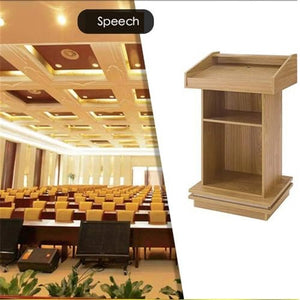 VducK Wooden Speaking Lectern Podium with Storage